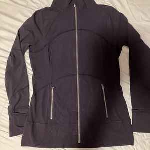 Lululemon zip studio jacket. Dark Navy Blue.